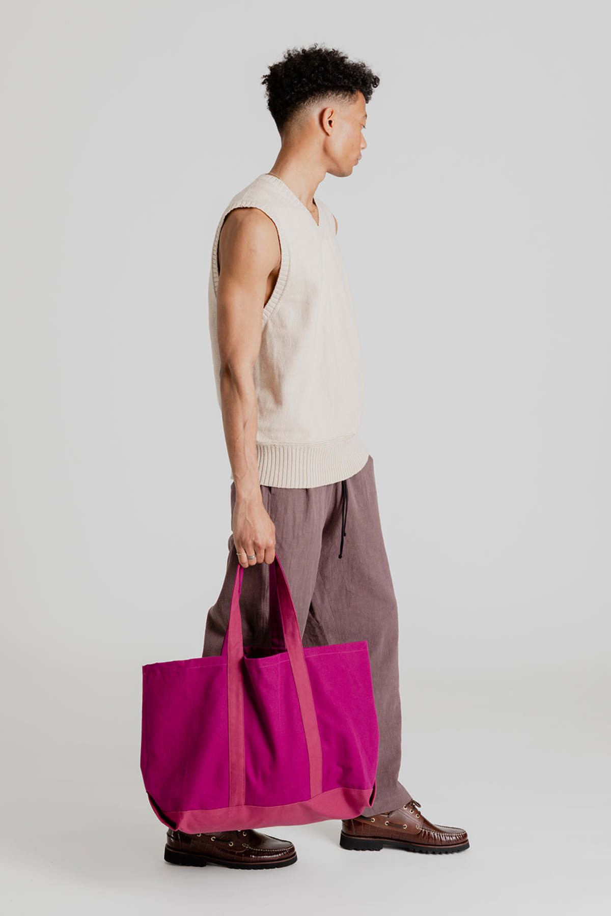 s.k. manor hill Tote Bag - Magenta | Garmentory