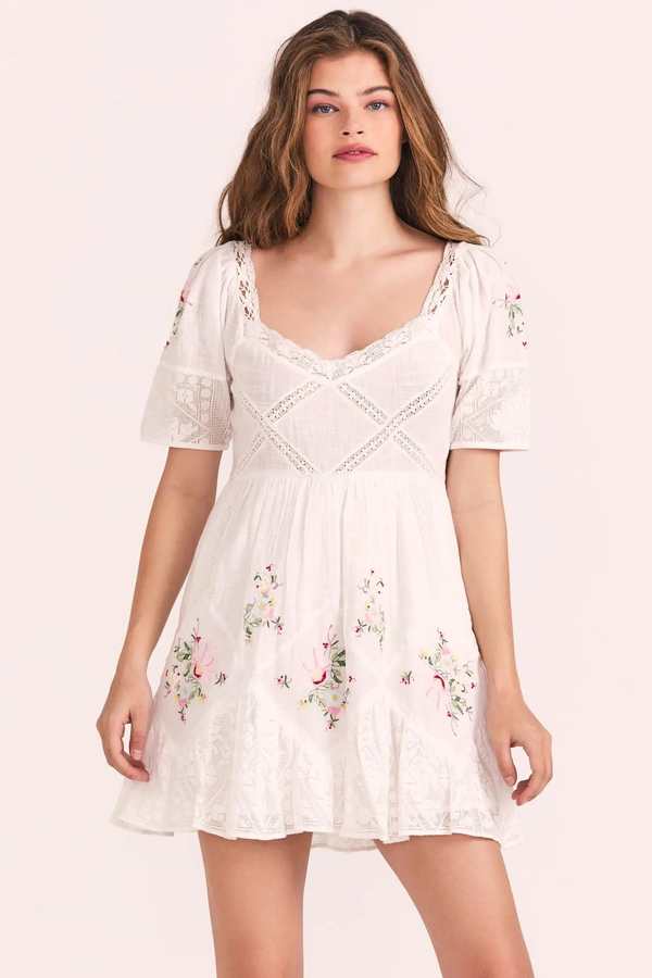 Love Shack Fancy Ornella dress Antique White Garmentory