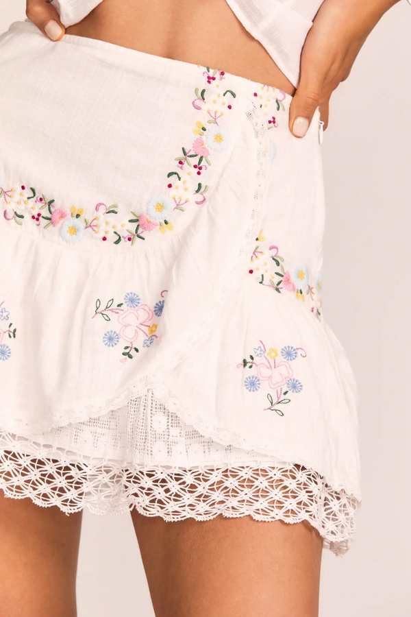 Love Shack Fancy Rhodes Skirt Antique white Garmentory