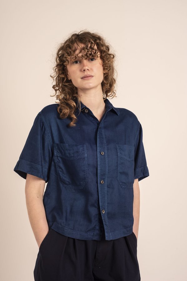 Blue Blue Japan Kusaki Zome Trone Shirt