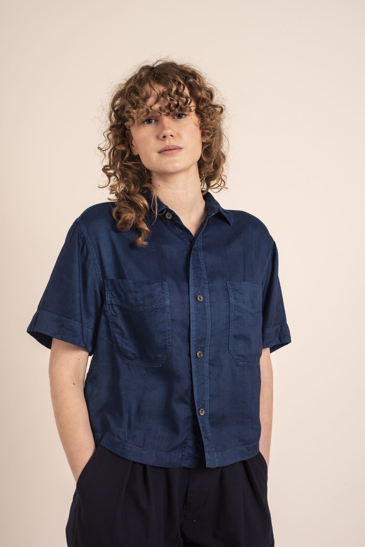 Blue Blue Japan Kusaki Zome Trone Shirt - Image 1 of 4