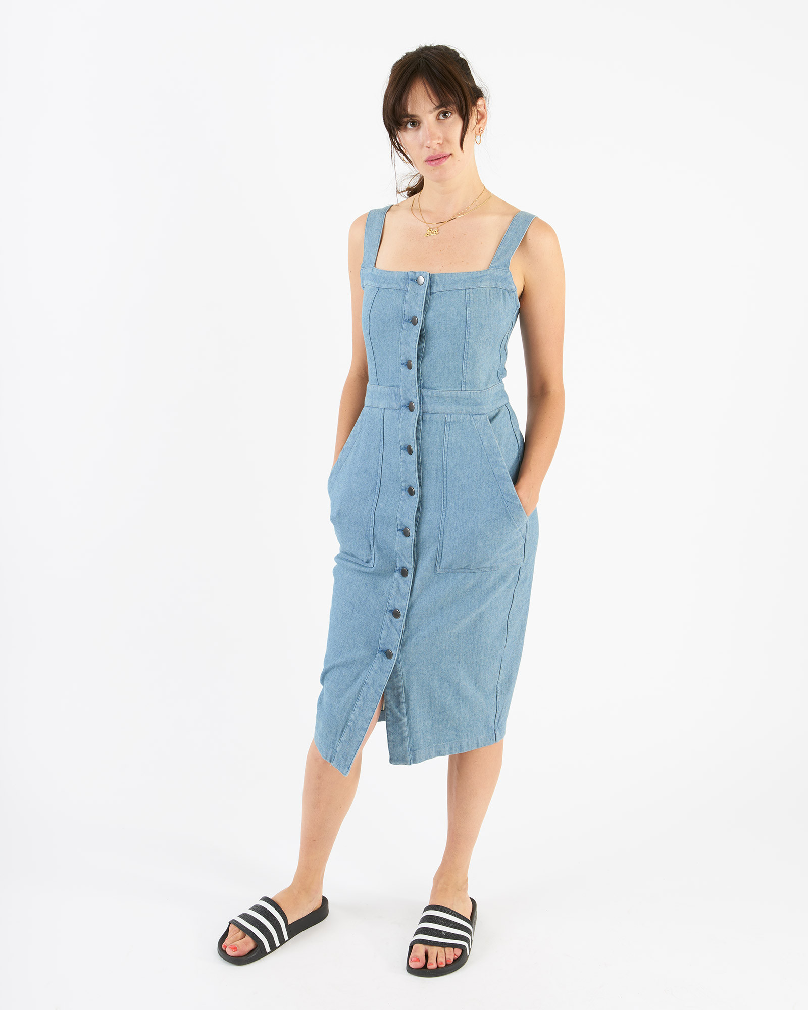 34N 118W No.901 denim pencil dress Garmentory — free download