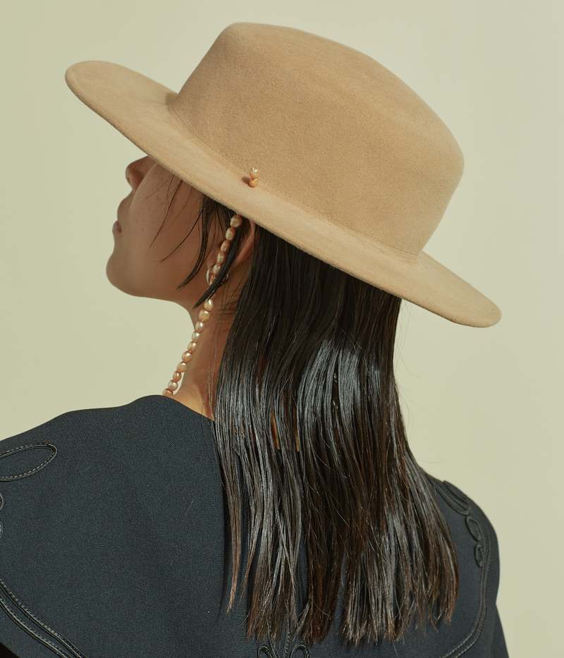 Clyde Oyster Hat - Pearl Sand