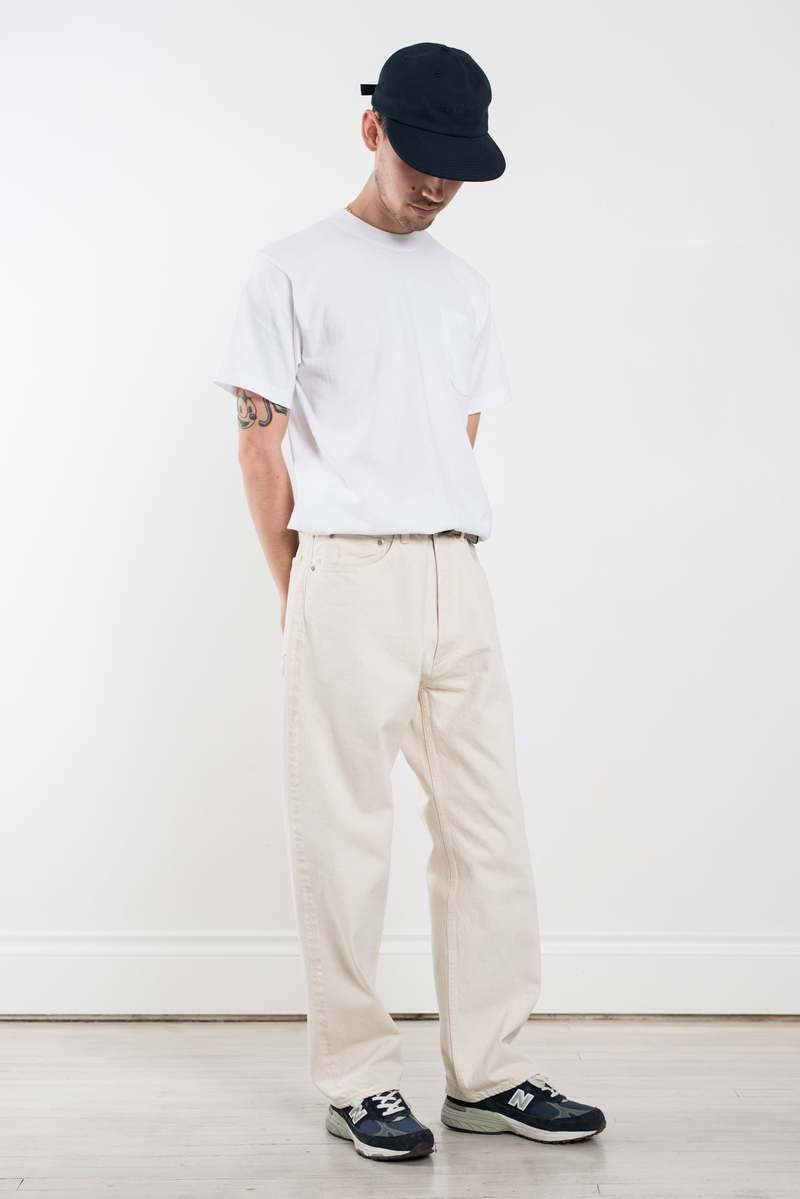 ENDS and MEANS 5 Pocket Selvedge Denim Jean - Natural | Garmentory