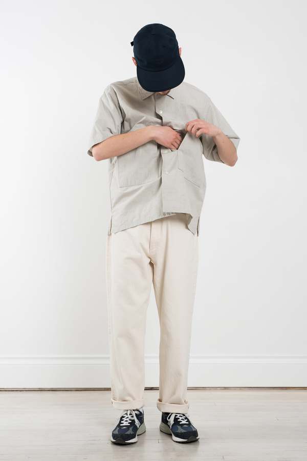 トップス ends and means Corfu Shirts S/S ENDS and MEANS Corfu Shirt - Off-Beige | Garmentory
