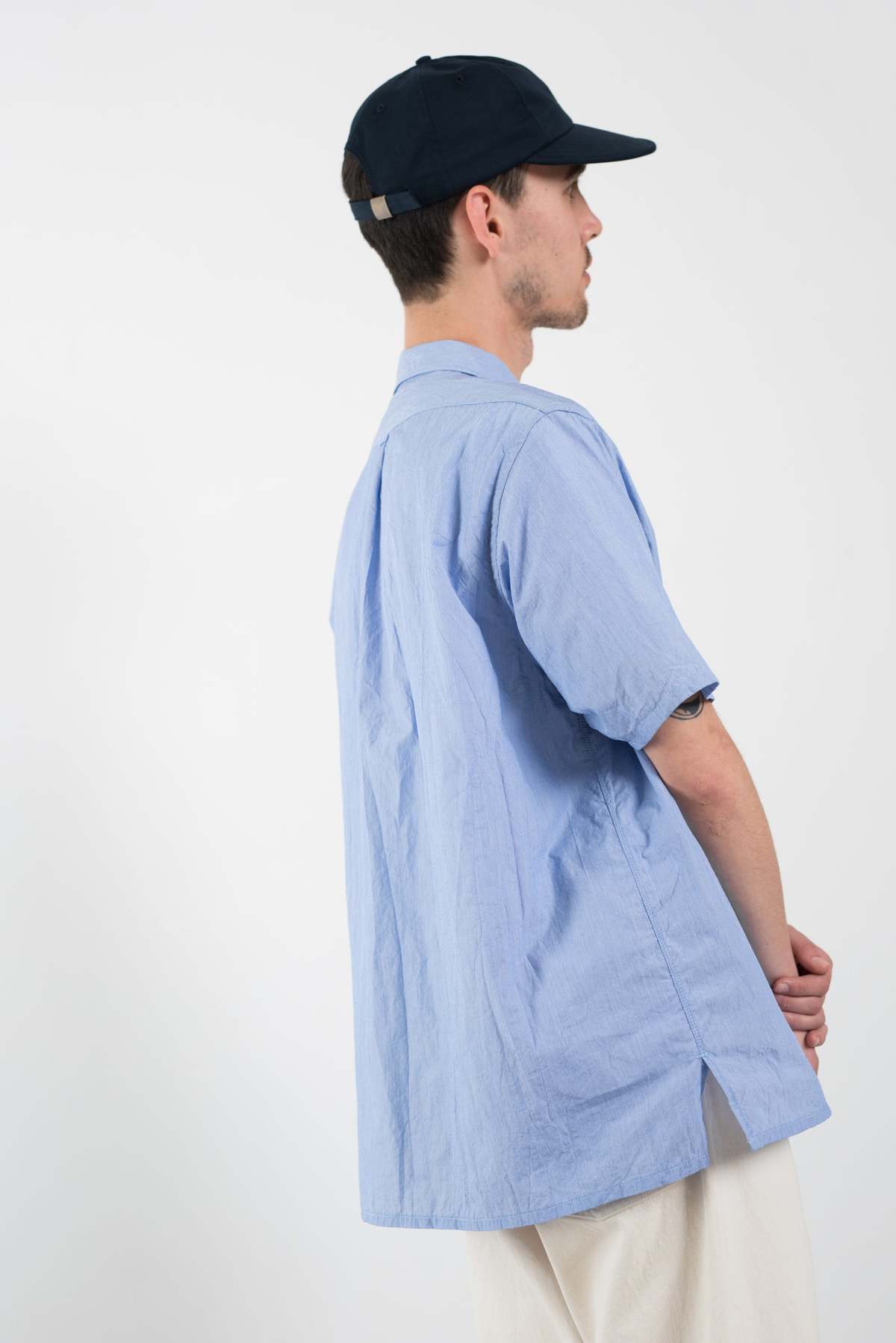 ENDS and MEANS Nizza Shirt - Sax Stripe | Garmentory