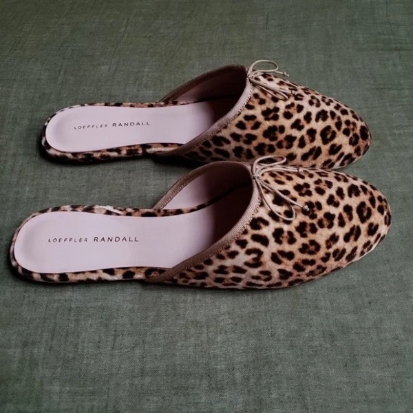 Loeffler randall leopard on sale shoes