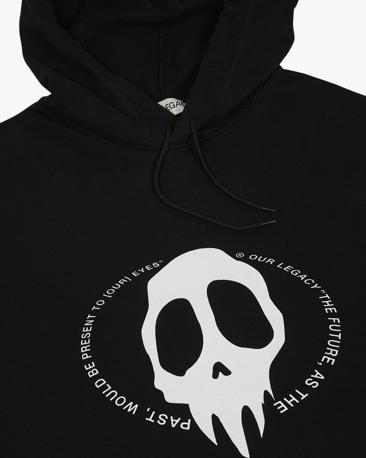 Our Legacy Loose Maverick Skull Print Hoodie - Black