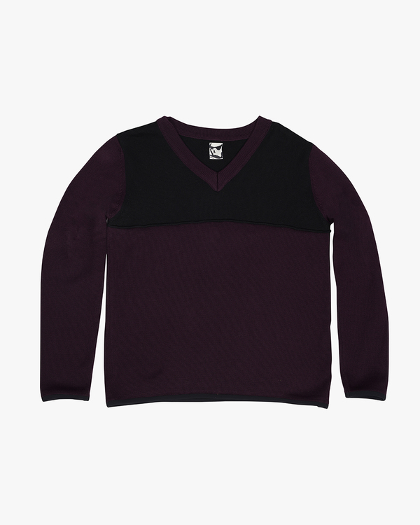 GR10K Guardia V-Neck Sweater - black | Garmentory