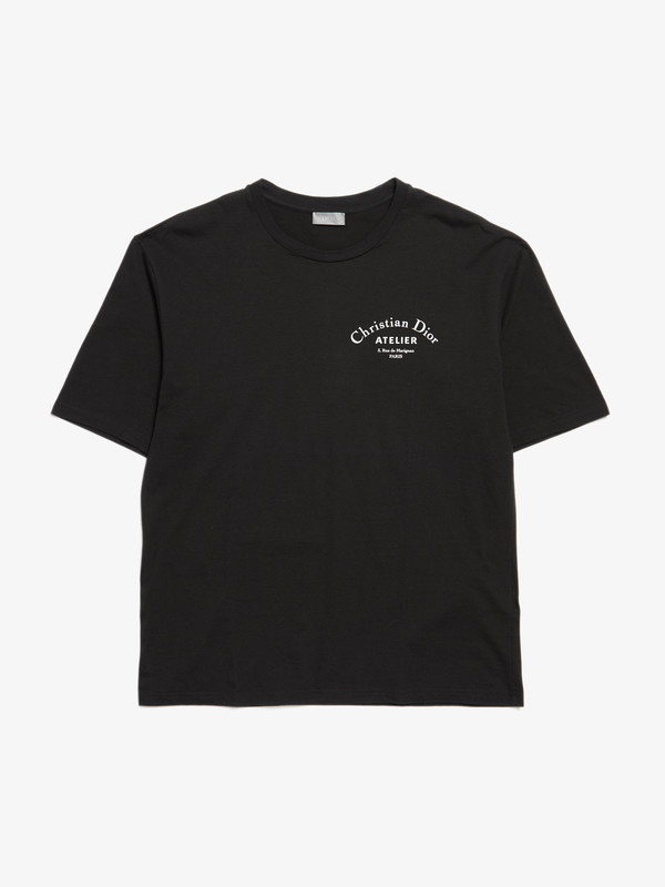 Dior M Logo Cotton T-shirt - BLACK | Garmentory
