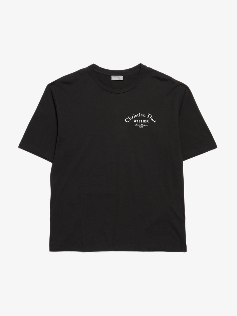 Dior M Logo Cotton T-shirt - BLACK | Garmentory