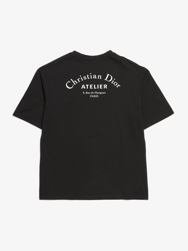 Dior M Logo Cotton T-shirt - BLACK | Garmentory