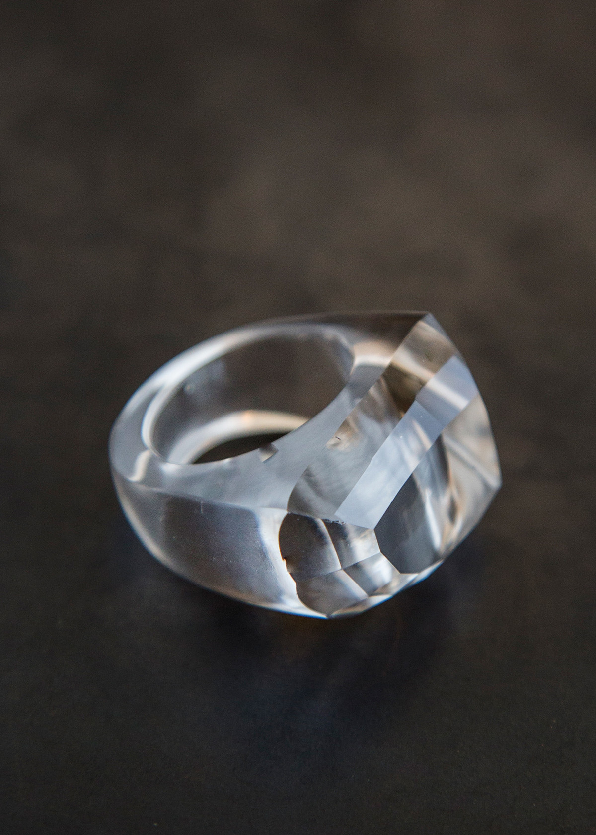 Kathleen Whitaker Rock Ring Quartz Gemstone - Image 2 of 4