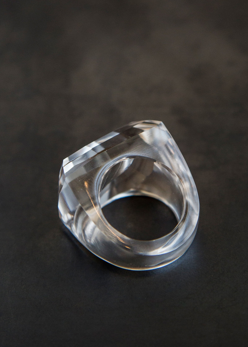 Kathleen Whitaker Rock Ring Quartz Gemstone