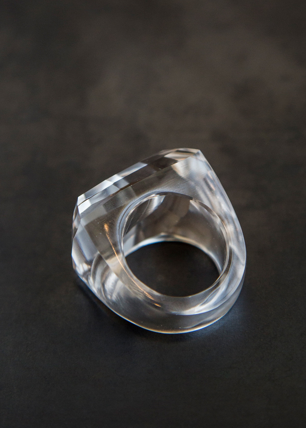 Kathleen Whitaker Rock Ring Quartz Gemstone - Image 3 of 4