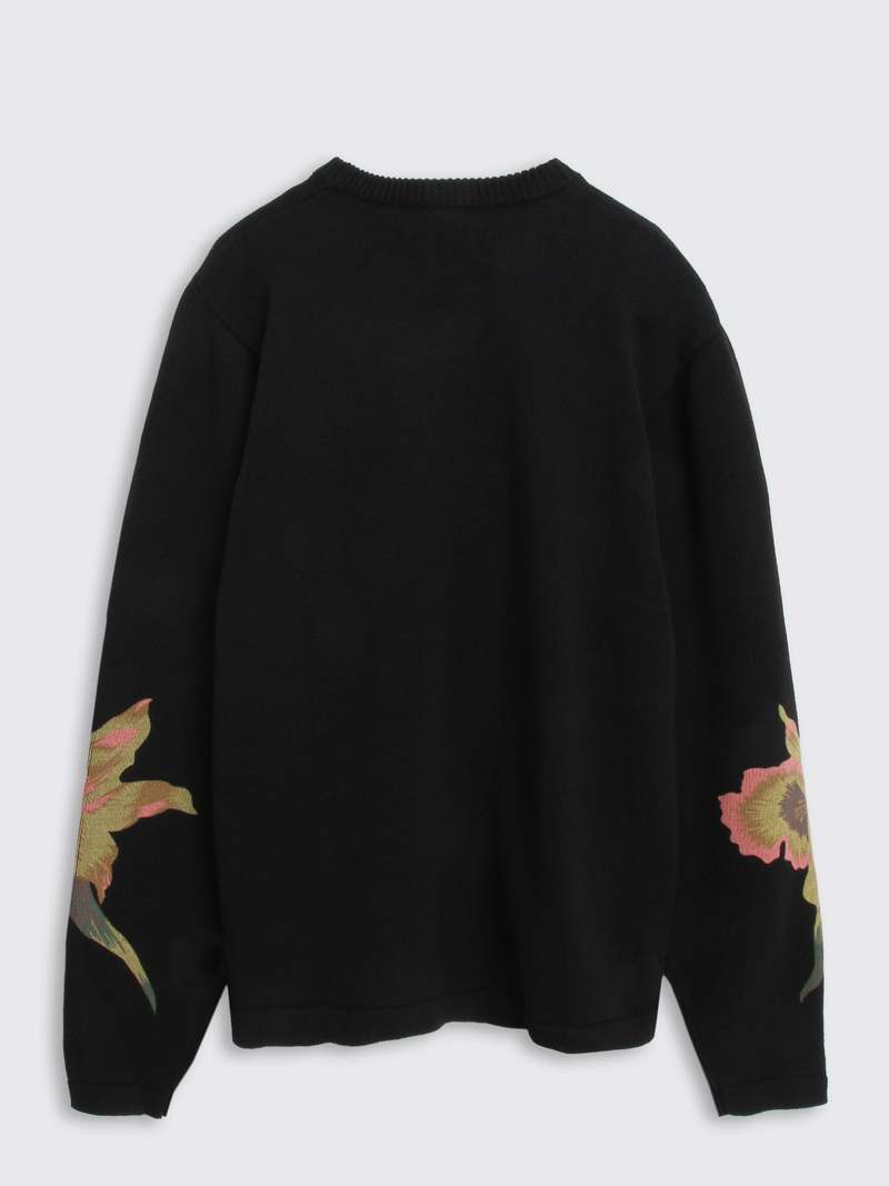 Stussy Orchid Sweater - BLACK | Garmentory