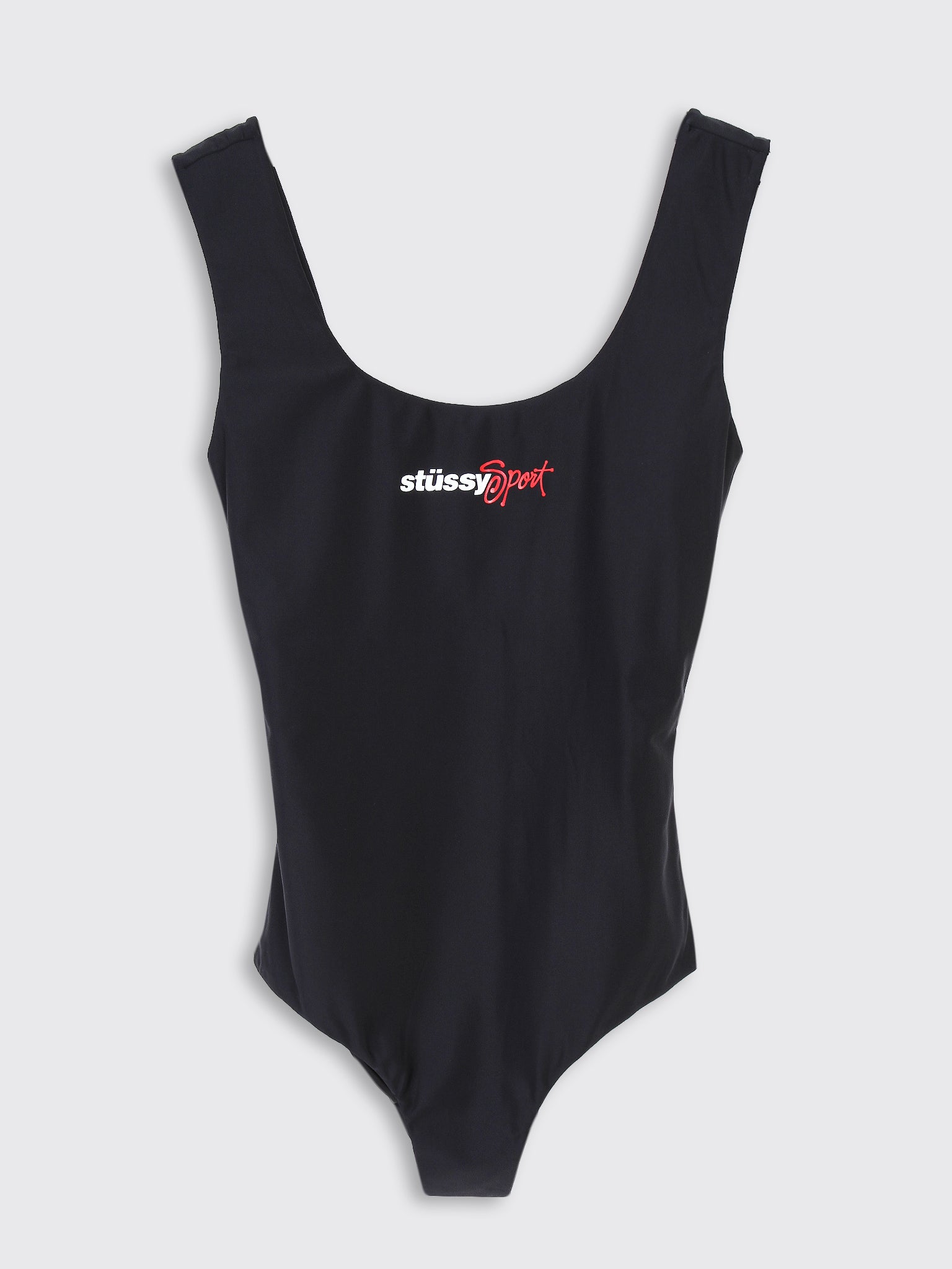 【STUSSY】Sport One Piece Swim Suit Black Stussy Sport One Piece Swimsuit - BLACK | Garmentory