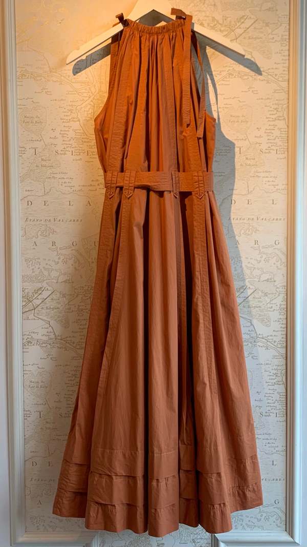 halter neck dress flowy Mirella Plunge Halter Neck Maxi Dress