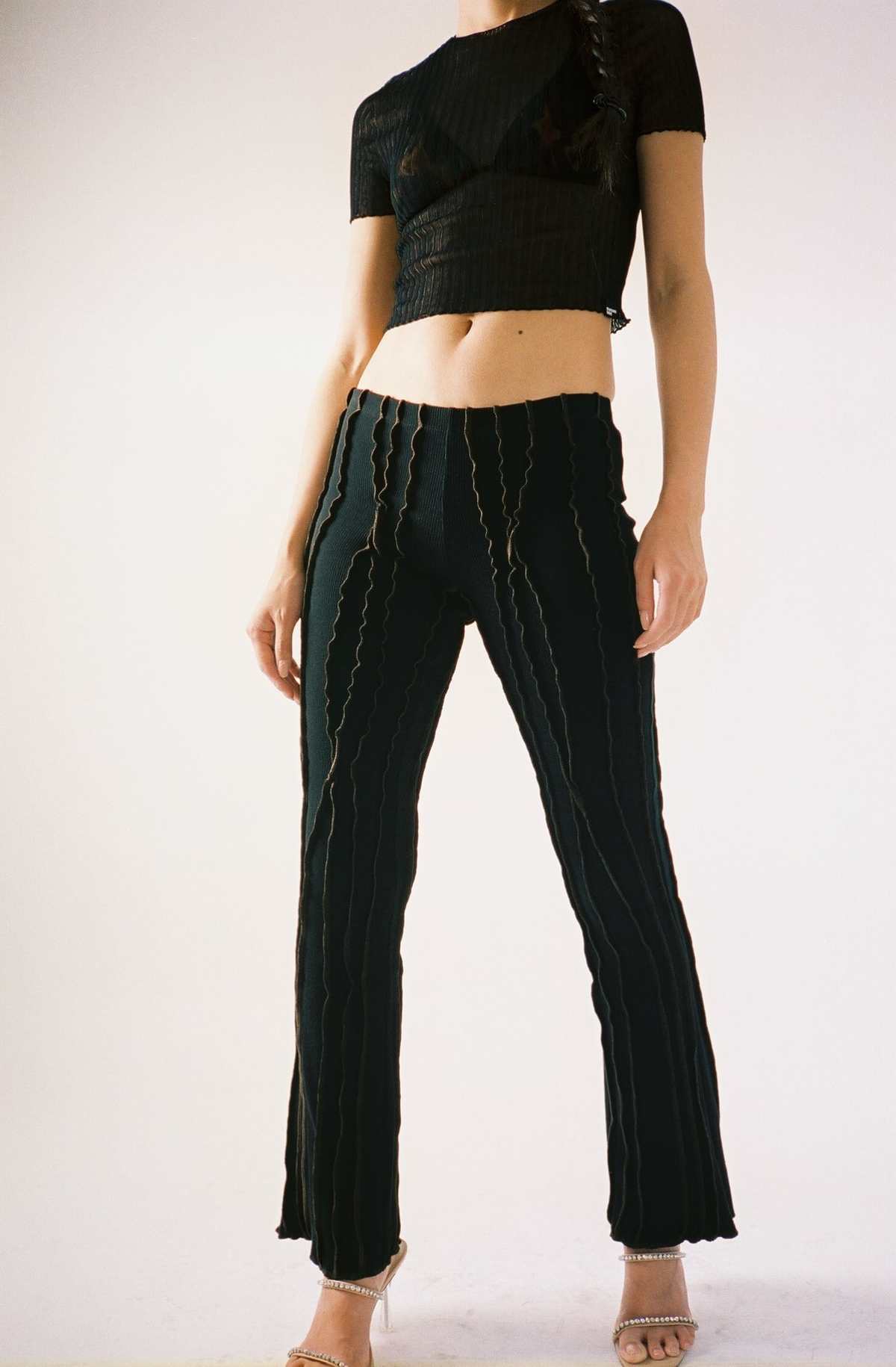 Standard Issue Tulle Baby Tee Black Garmentory