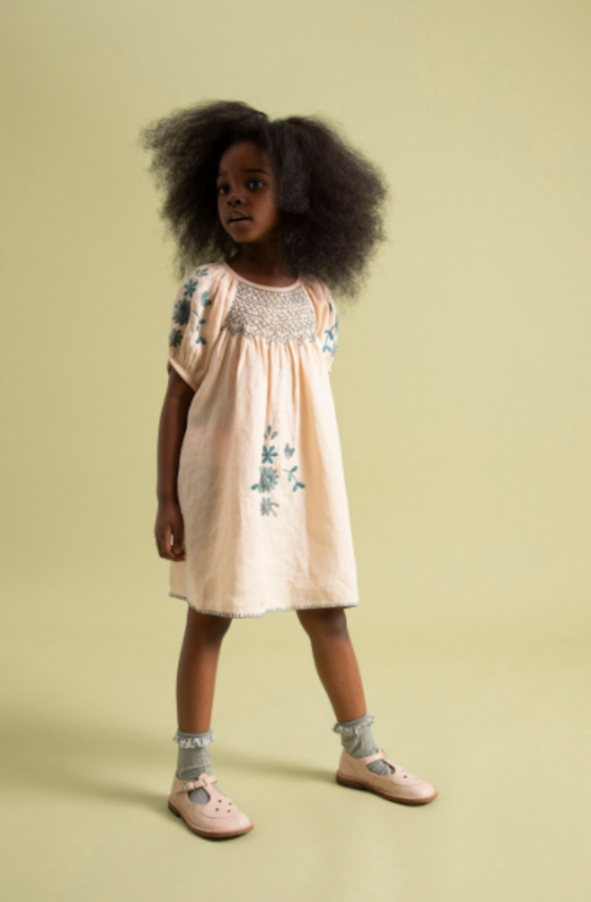 Apolina Maren Dress Sandstone Pink 12-18 APOLINA - Maren Dress（Wren）