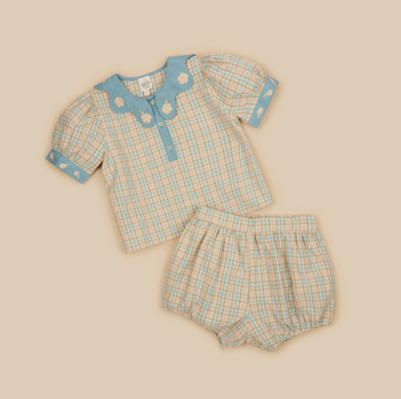 kids Apolina Mira Set - Pastel Check | Garmentory
