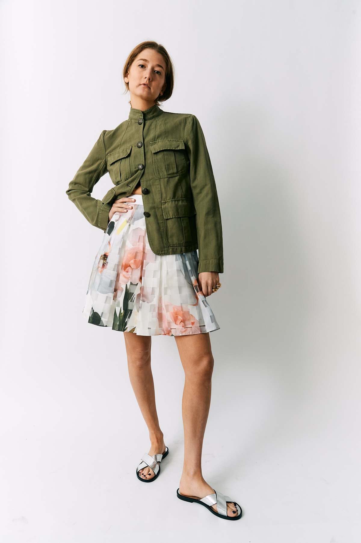 NILI LOTAN ミリタリージャケット Mサイズ オリーブグリーン Nili Lotan CAMBRE Jacket - Olive | Garmentory