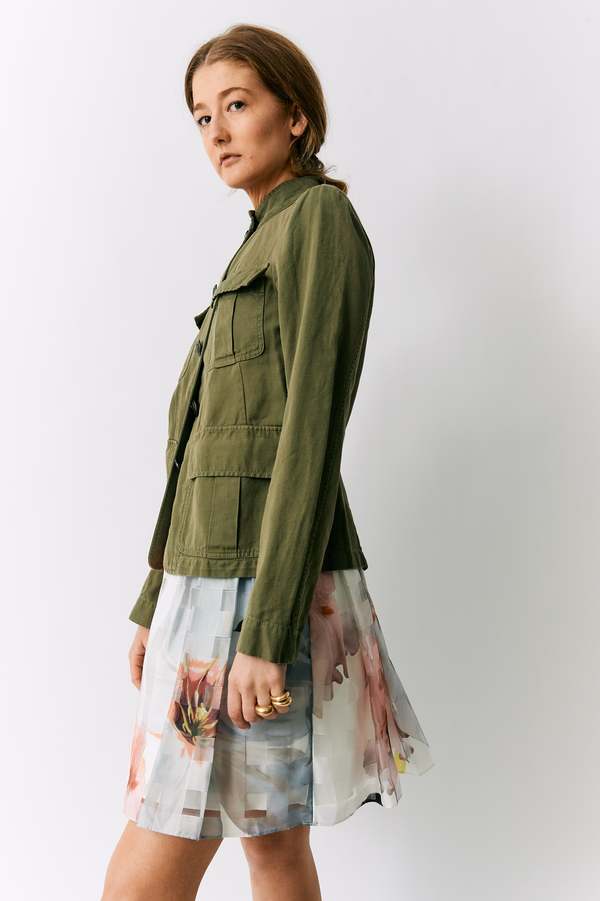 NILI LOTAN ミリタリージャケット Mサイズ オリーブグリーン Nili Lotan CAMBRE Jacket - Olive | Garmentory