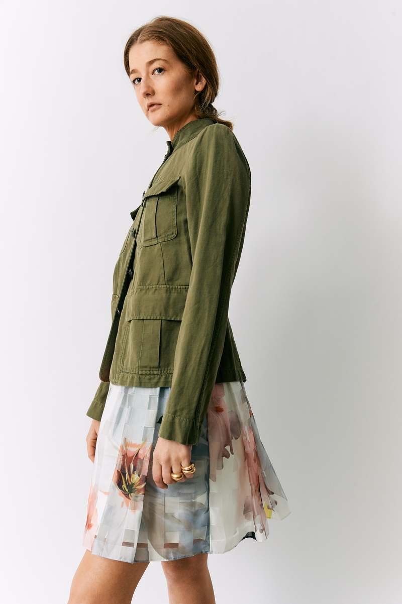NILI LOTAN ミリタリージャケット Mサイズ オリーブグリーン Nili Lotan CAMBRE Jacket - Olive | Garmentory