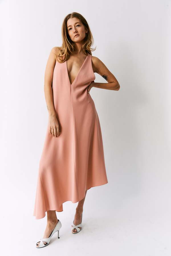 blue dress for baby girl Tibi Dress – Silk Taffeta – Dress – by Sue Sartor L main image 1