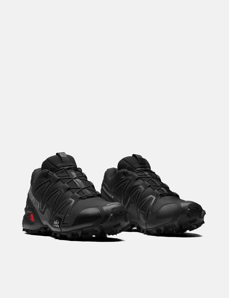 Salomon Speedcross 3 Trainers - Black/Black/Quiet Shade | Garmentory