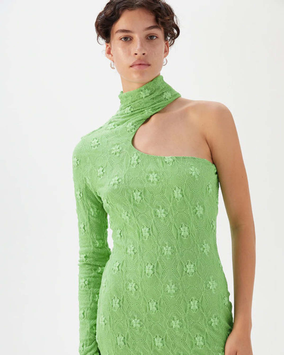 rejina pyo green dress REJINA PYO GREEN LINEN AND COTTON BLEND MIDI DRESS SMALL