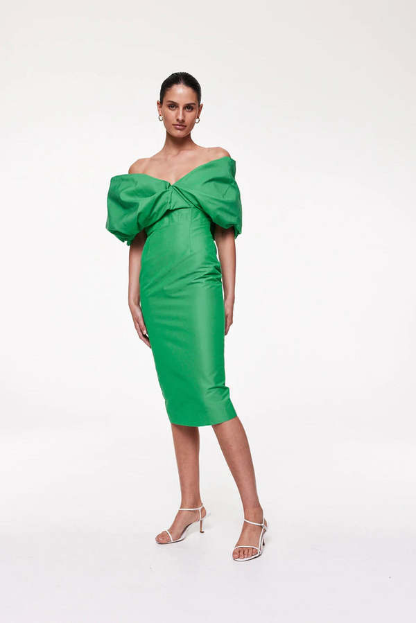 Rachel Gilbert Xavier Dress - Green | Garmentory Rachel Gilbert Xavier Dress - Green | Garmentory
