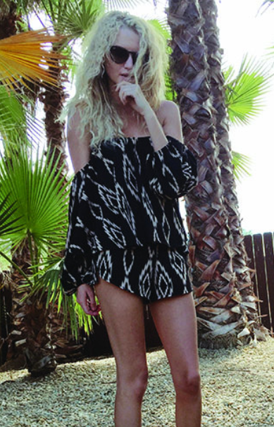 5TWO3 Bardot Top Black Aztec 5TWO3 Bardot Top Black Aztec
