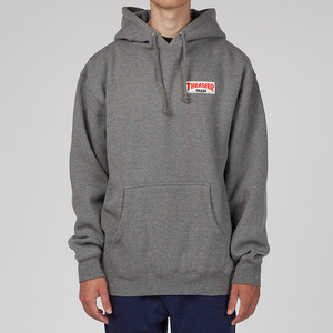 FUCKING AWESOME X THRASHER TRASH ME PULLOVER HOODIE - HEATHER GREY