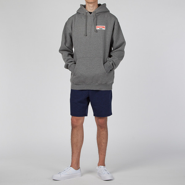 FUCKING AWESOME X THRASHER TRASH ME PULLOVER HOODIE - HEATHER GREY