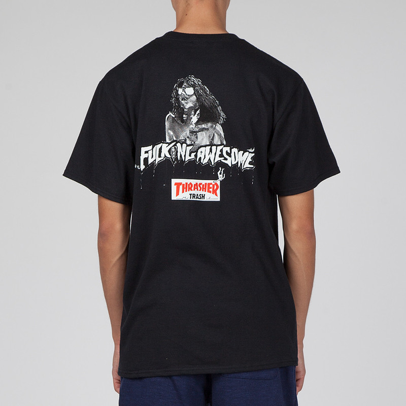 FUCKING AWESOME X THRASHER TRASH ME T-SHIRT - BLACK | Garmentory