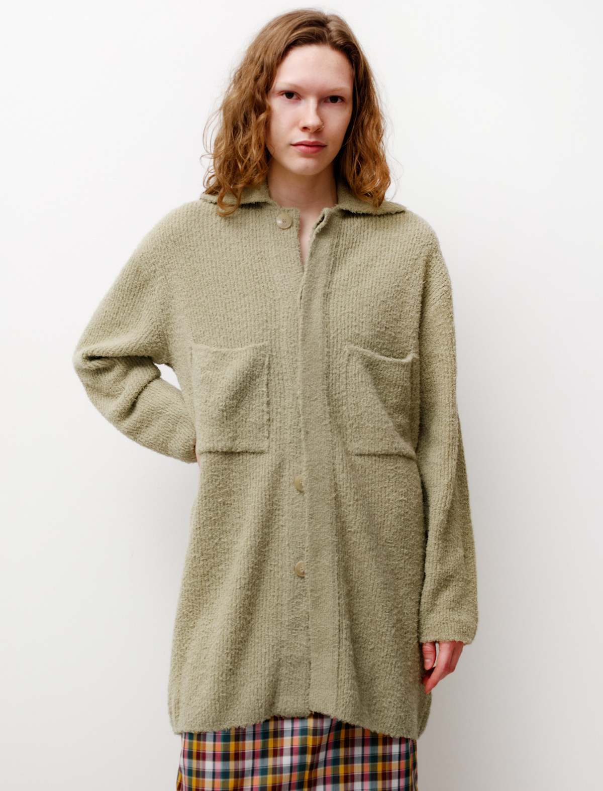 ジャケット・アウター sunsea/COTTON SHAGGY KNIT CARDIGAN ジャケット・アウター sunsea/COTTON SHAGGY KNIT CARDIGAN
