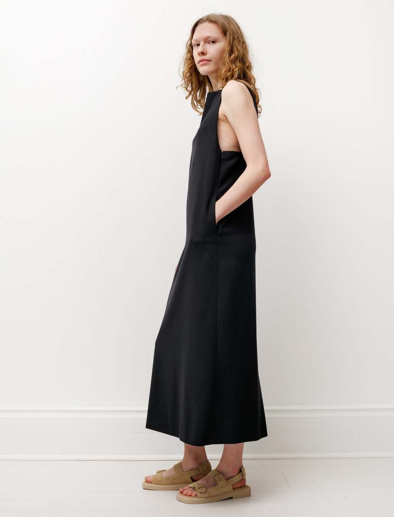 美品　AURALEE HARD TWIST SMOOTH DRESS AURALEE HARD TWIST SMOOTH DRESS 黒 サイズ0 - メルカリ