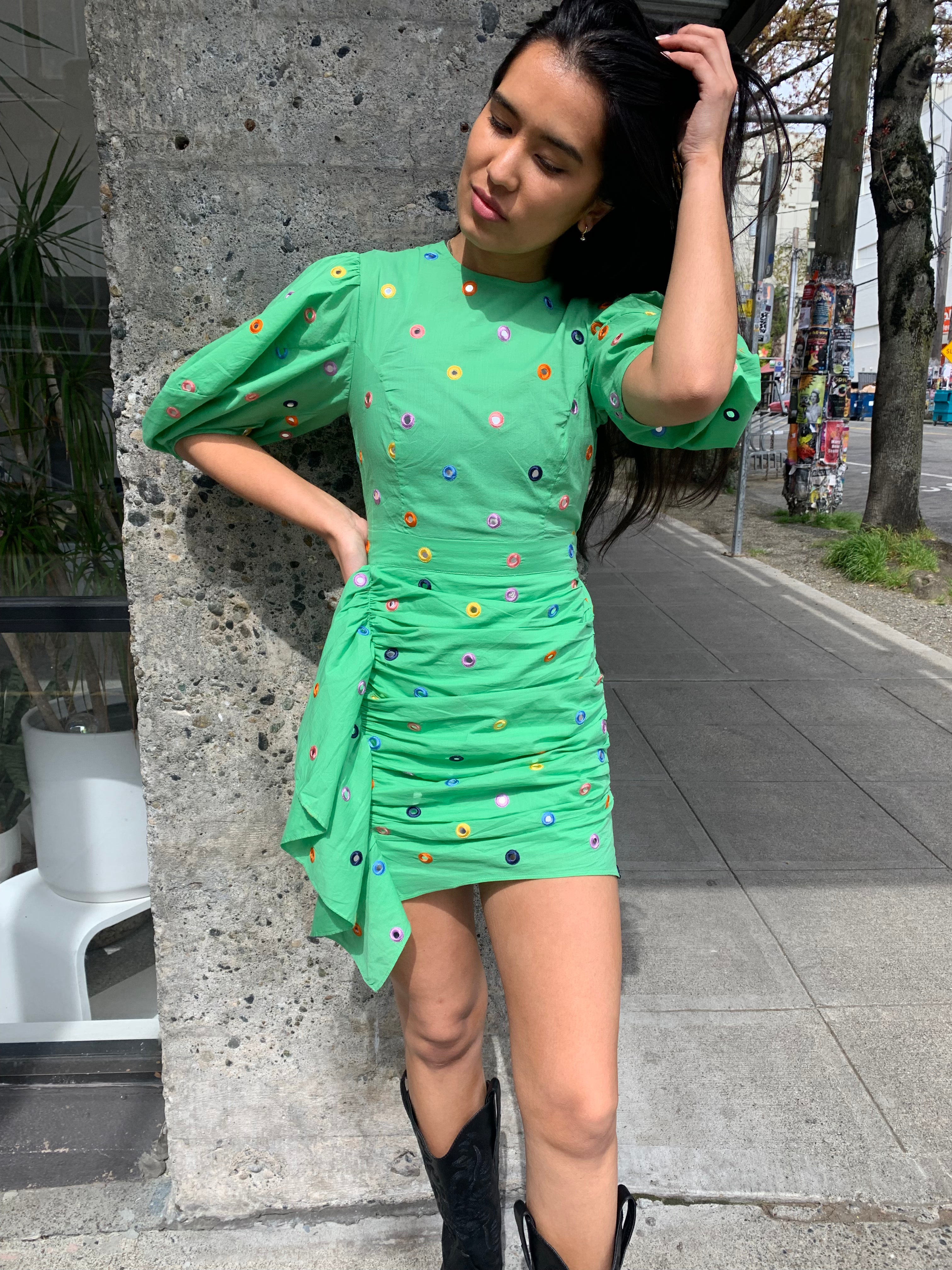 green emerald velvet dress Rhode Women's Rio Dress main image 0