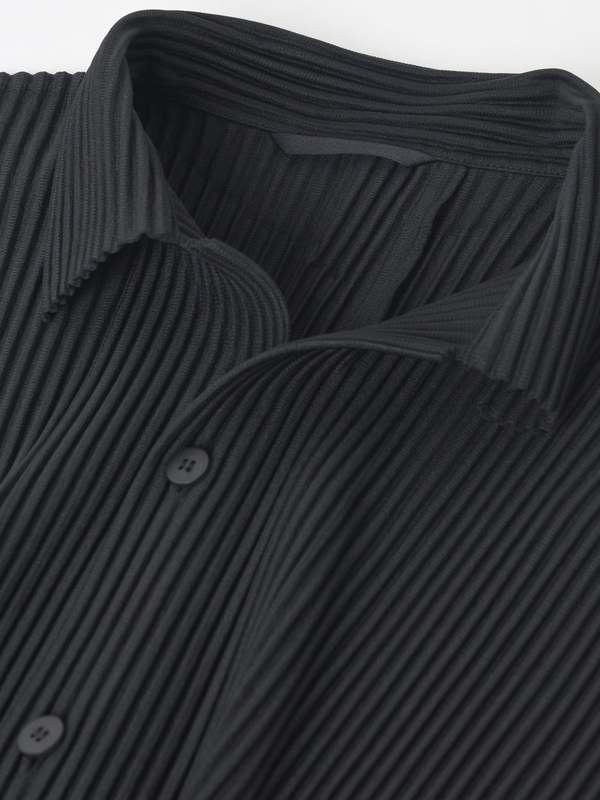 HOMME PLISSE ISSEY MIYAKE MC APRIL HP26JJ122 top - BLACK_15