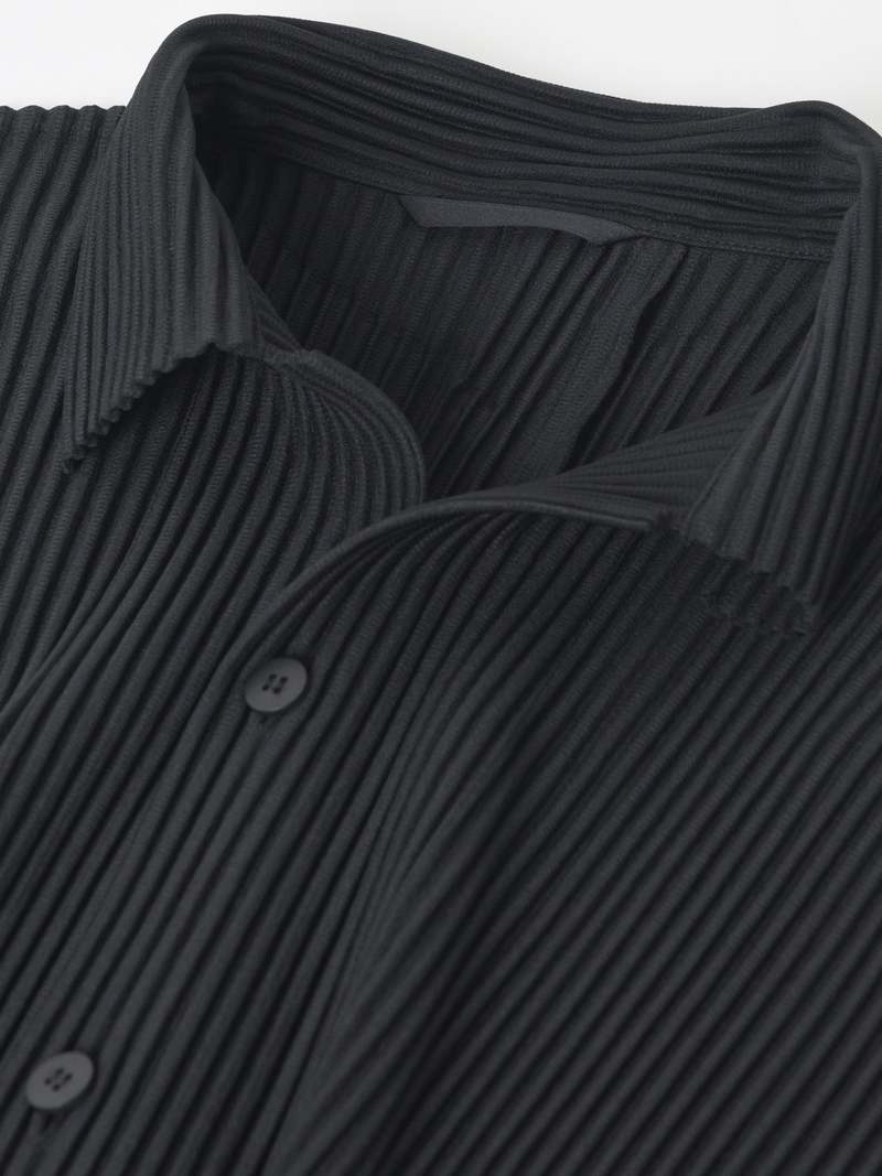HOMME PLISSE ISSEY MIYAKE MC APRIL HP26JJ122 top - BLACK_15