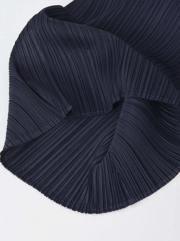 Pleats Please By Issey Miyake New Colorful Basics 2 Dress - Navy