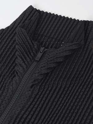 HOMME PLISSE ISSEY MIYAKE OUTER MESH Jacket - BLACK | Garmentory