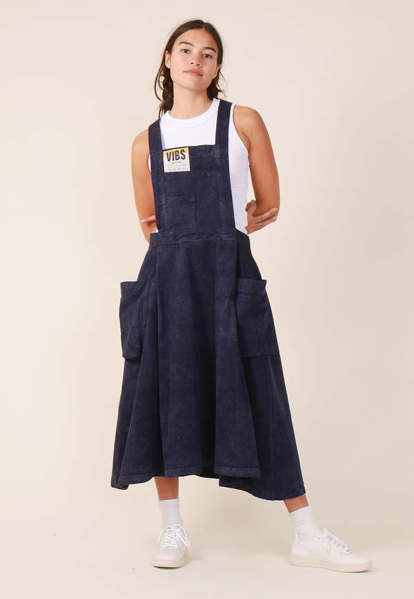 Henrik Vibskov Pile Denim Dress - blue wash | Garmentory