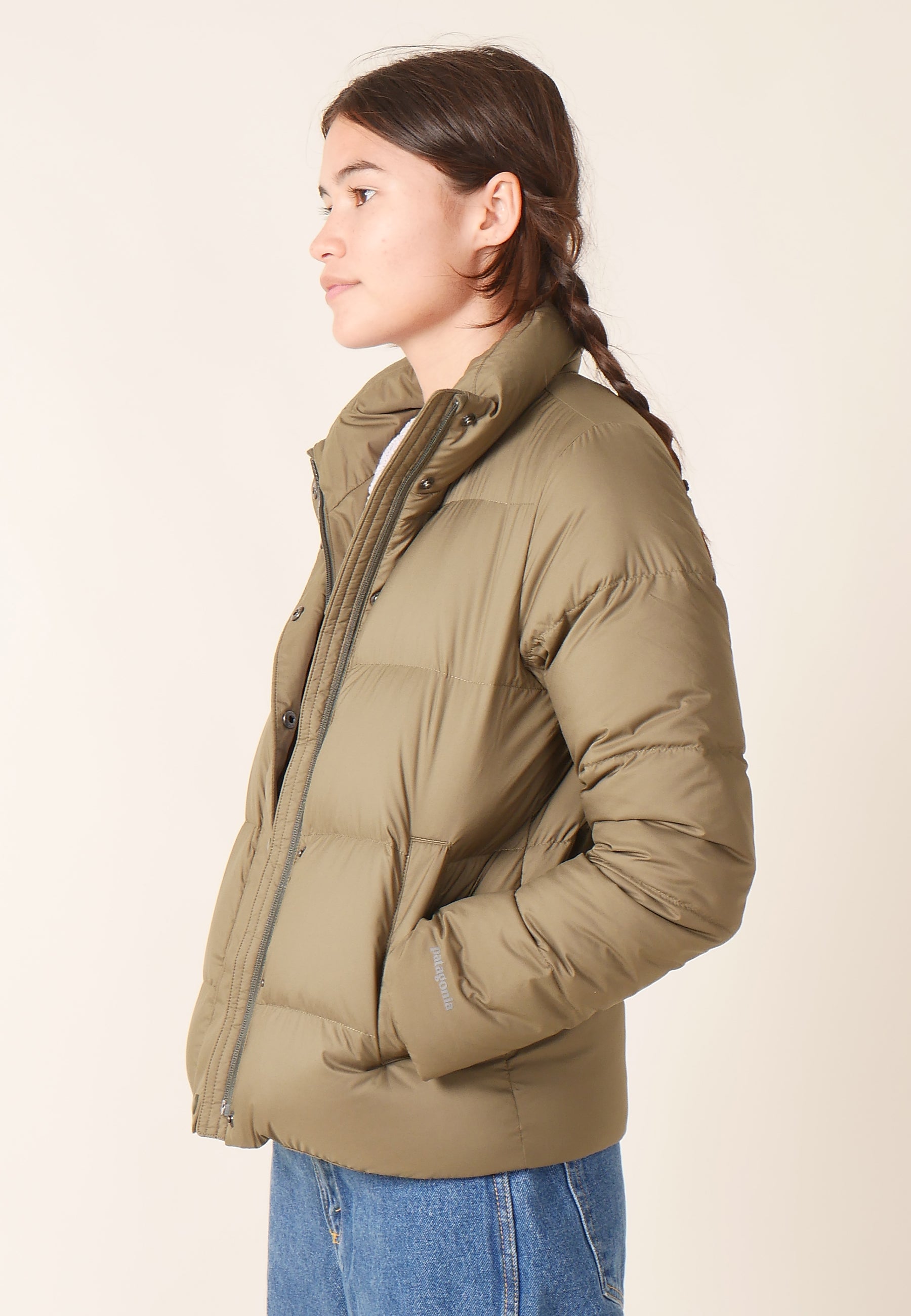 Patagonia Silent Down Jacket Basin Green Garmentory