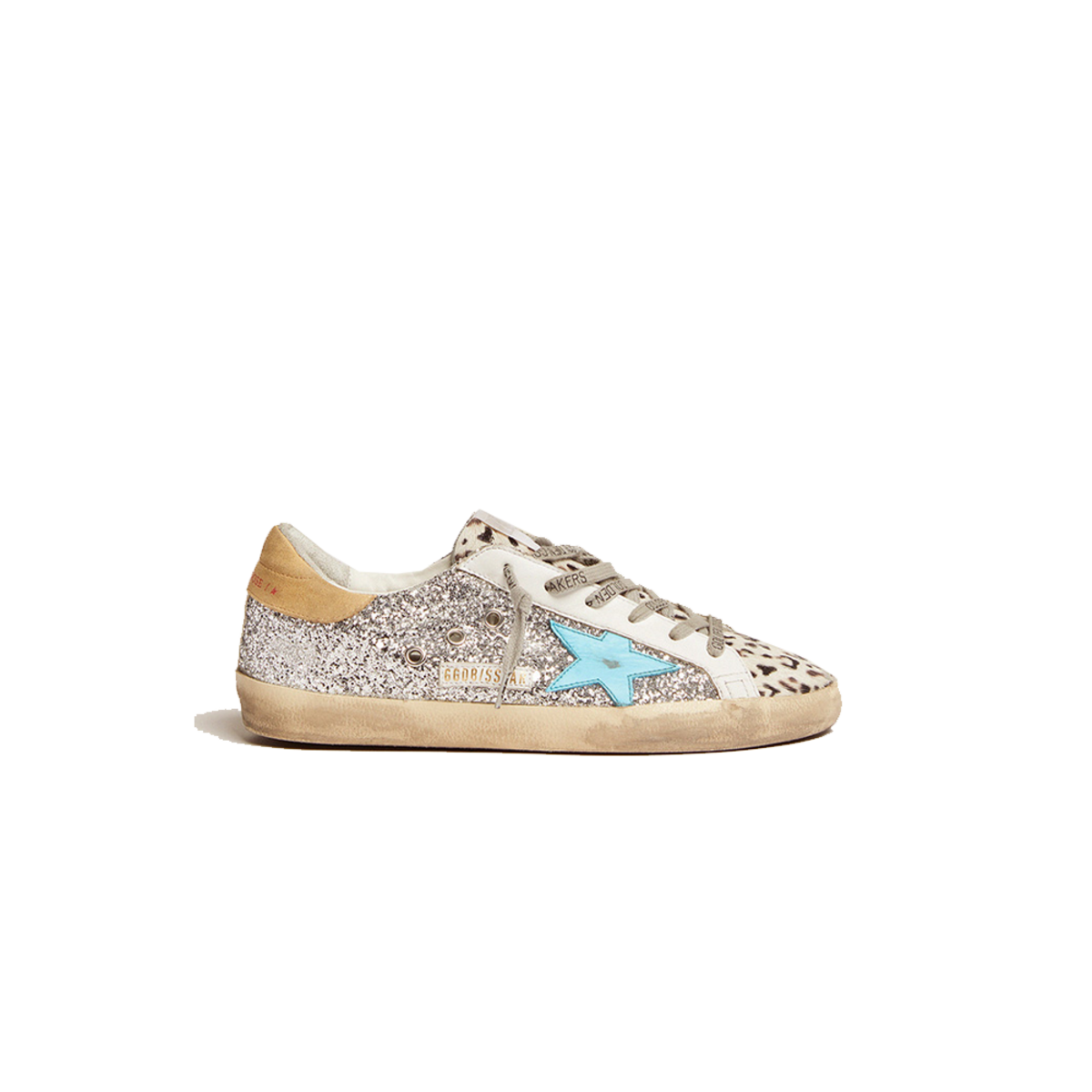 Golden Goose｜SNEAKERS (GWF00101 F006889 10273) Old School Junior with suede star and metallic leather heel tab