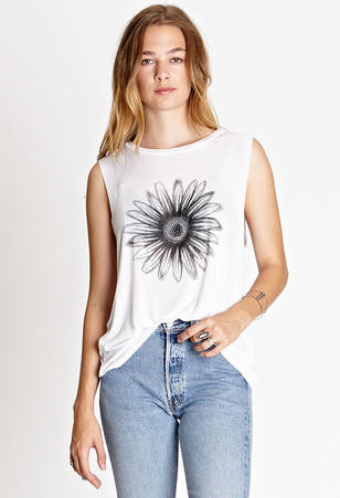 Daydreamer LA Daisy Muscle Tank Daydreamer LA Daisy Muscle Tank