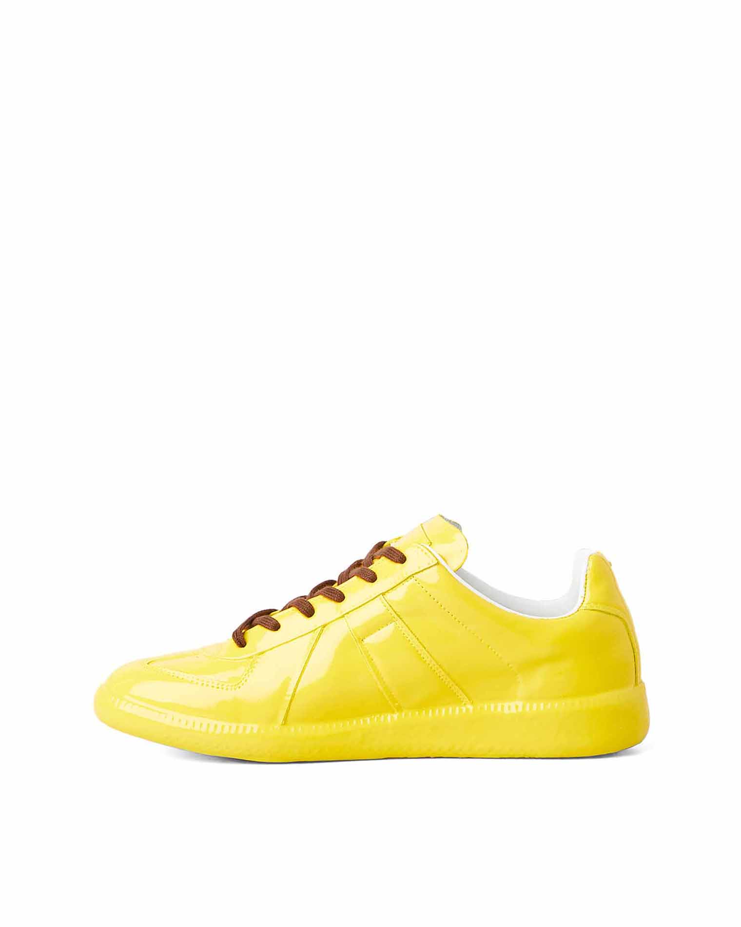 Maison Margiela Replica Patent Leather Sneakers - Yellow | Garmentory