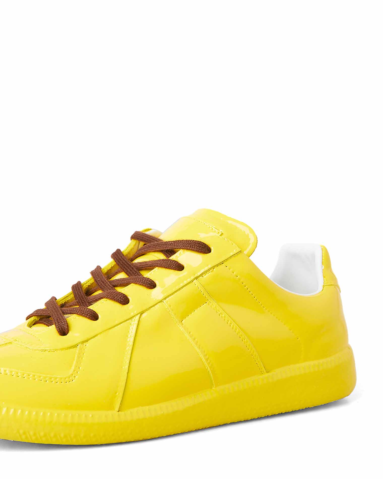 Maison Margiela Replica Patent Leather Sneakers - Yellow | Garmentory