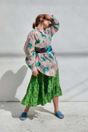 Rachel Comey Mowin Dress - Green Multi | Garmentory